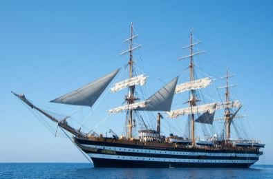 Tall Ship Amerigo Vespucci visits Boston
