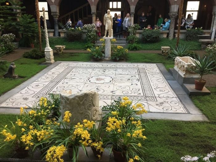 boston museums isabella stewart gardner courtyard mosaic