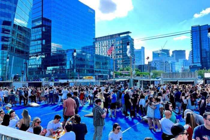 Cisco Beer Garden Boston Seaport