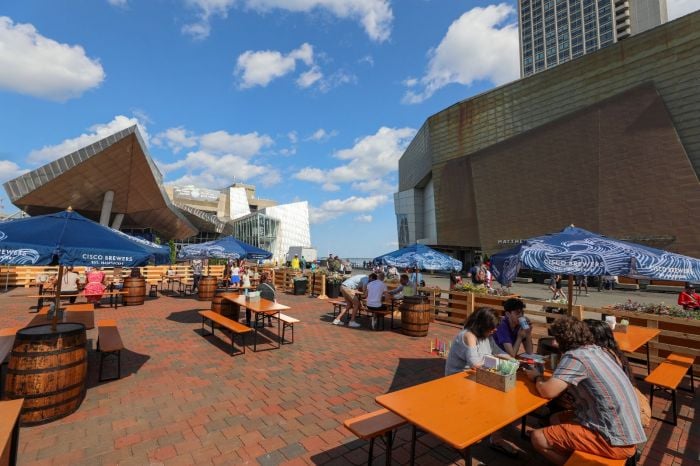 boston beer garden dockside aquarium