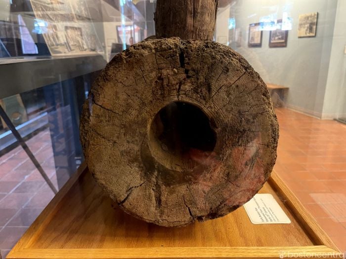 Boston Waterworks Museum Wooden Water Pipe