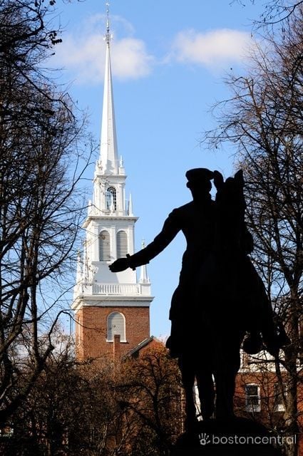 Old North Church Paul Revere Statue