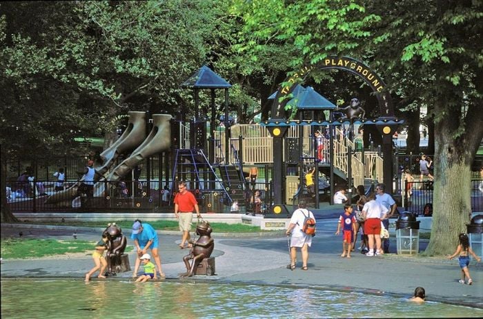 frog pond tadpole playground boston