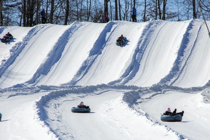 Boston Snow Tubing Young Adults