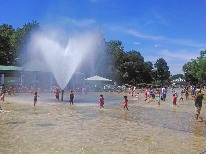 boston frog pond wading pool spray park common