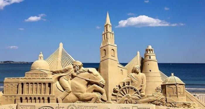 revere beach sand castle sculpting festival boston