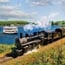 essex steam train riverboat photo