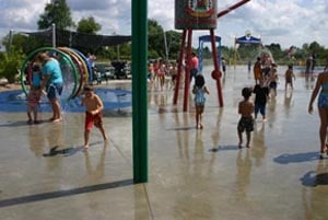 davis farmland water spray park photo