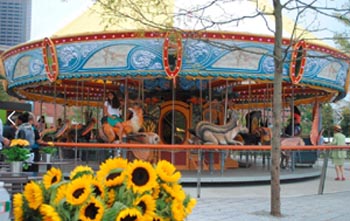 carousel rides on the greenway photo