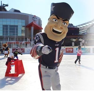 winter skate at patriot place closed for renovations 2022-2023 season photo