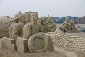 revere beach international sand castle festival photo