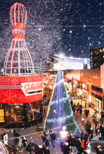 holiday tree lighting at patriot place photo