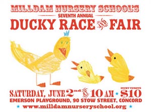 milldam nursery school ducky race and fair photo