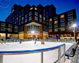 ice skating the charles hotel photo