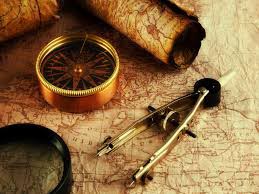 map and compass treasure hunt photo