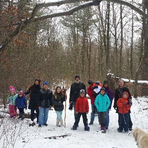 family winter walk at prospect hill park photo