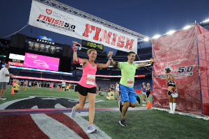 annual harvard pilgrim finish at the 50 kids dash 5k races photo