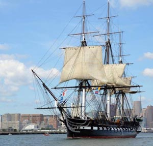 uss constitution turnaround at castle island photo