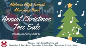 melrose high school band's annual christmas tree sale photo