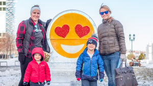 new year's eve waterfront ice sculpture stroll photo