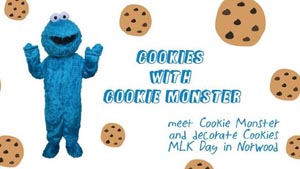 cookies with cookie monster at jam time norwood photo