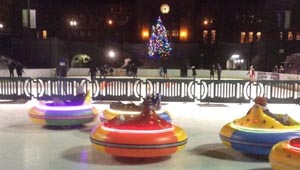 ice rink bumper cars at alex ani city center photo