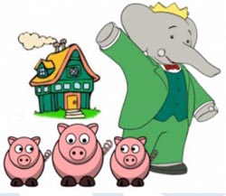 concert for kids babar the elephant  the three little pigs photo