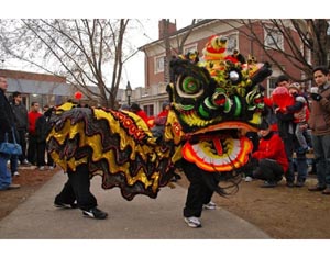 chinese new year celebration in harvard square photo