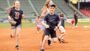 kids run the bases days at fenway 2023 photo
