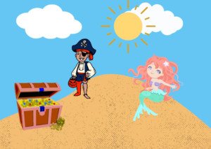 free pirates mermaids dance party photo