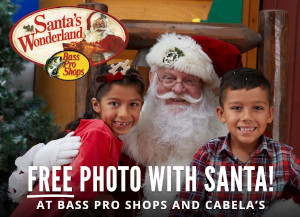 santas wonderland at bass pro shops with fr-ee photos with santa photo