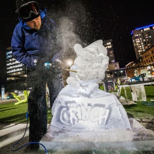 annual ice sculpture stroll at assembly square photo