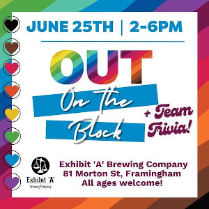 out on the block pride block party at exhibit 'a' brewing photo