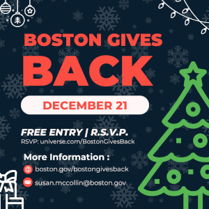 boston gives back winter wonderland event photo
